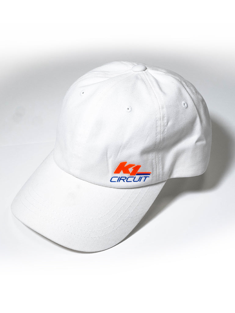 K1 Circuit White Adjustable Hat